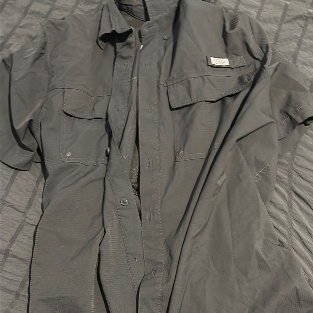 Men's Black Casual Button Down Shirt